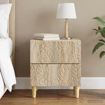 vidaXL Table de chevet Chêne Sonoma 43 x 34 5 x 48 cm