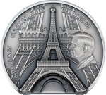 Pièce de monnaie en Argent 10 Dollars g 62.2 (2 oz) Millésime 2024 Historical Monuments EIFFEL TOWER
