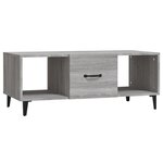 vidaXL Table basse sonoma gris 102x50x40 cm bois d'ingénierie