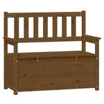 vidaXL Banc Marron miel 112 5x51 5x96 5 cm Bois de pin massif