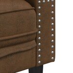 vidaXL Ensemble de canapé Chesterfield et traversins 2 Pièces marron