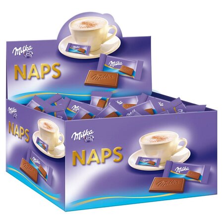Napolitains Naps, mini-tablette de chocolat - Boîte de 355 (paquet 355 unités)