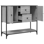 vidaXL Buffet sonoma gris 100x36x85 cm bois d'ingénierie