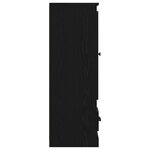 vidaXL Buffet Noir Chêne avec tiroir Chêne noir 36 x 35.5 x 103.5 cm