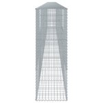 vidaXL Panier gabion avec couvercle 1100x50x150 cm fer galvanisé