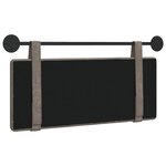 vidaXL Tête de lit suspendue Gris PU antique