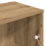 vidaXL Meuble TV chêne artisanal 120x34x37 cm bois d'ingénierie