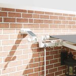 vidaXL Auvent avec Blanc 4 5 × 3 m Métal