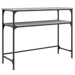 vidaXL Table console sonoma gris 100x35 5x75 cm bois d'ingénierie