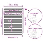 vidaXL Store zèbre beige marbré largeur du tissu 95 9 cm polyester