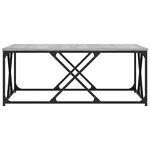 vidaXL Table basse sonoma gris 100x100x40 cm bois d'ingénierie
