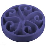 EAT SLOW LIVE LONGER Mangeoire lente Original Bleu L