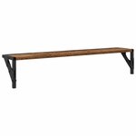 vidaXL Étagères Murales 2 Pièces Bois Ancien 80 x 15 x 15 5 cm