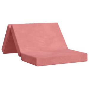 vidaXL Canapé-lit pliable 80 x 67 x 45 cm Rose