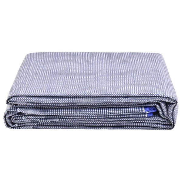 vidaXL Tapis de tente 450x250 cm Bleu