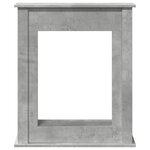 VidaXL Cadre de cheminée gris béton 75x20x87 5 cm bois d'ingénierie