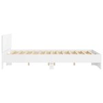 vidaXL Cadre de lit sans matelas blanc 140x200 cm