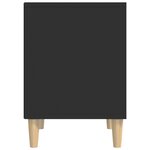 vidaXL Table de chevet Noir 40x35x50 cm Bois d’ingénierie