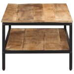 vidaXL Table basse 100x50x35 cm bois de manguier massif brut