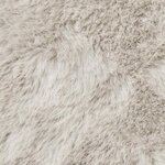 vidaXL Tapis en Fourrure Synthétique de Lapin Olite Beige 80 x 150 cm