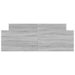 vidaXL Cadre de lit tête de lit et pied de lit sonoma gris 135x190 cm
