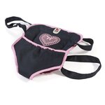 Bayer Chic 2000 782-26 - Sangle de Portage Poupée  anthracite - bleu foncé - rose