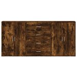 vidaXL Buffets 3 Pièces chêne fumé 60x31x84 cm bois d'ingénierie