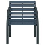 vidaXL Chaises de jardin lot de 2 Gris Bois