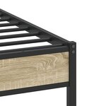 vidaXL Cadre de lit sans matelas chêne sonoma 80x200 cm