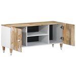 vidaXL Meuble TV 105x33 5x46 cm bois massif de manguier