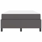 vidaXL Cadre de lit avec matelas Gris 120 x 190 cm tissu