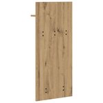 vidaXL Porte-manteau mural chêne artisanal 90 x 40 x 10 cm