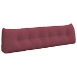 vidaXL Coussin de Dos Bordeaux 180 x 24 x 50 cm tissu