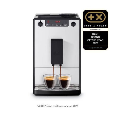 Melitta solo pure silver e950-666 machine à café et expresso automatique avec broyeur à grains