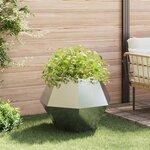 vidaXL Jardinière 2 Pièces Argent 75 x 75 x 60 cm Acier galvanisé