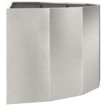 vidaXL Jardinière Argent 120 x 60 x 50 cm Acier inoxydable