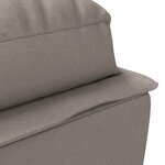 vidaXL Chaise longue de massage avec coussins taupe tissu