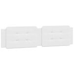 vidaXL Cadre de lit sans matelas Zadar blanc 160x200 cm similicuir