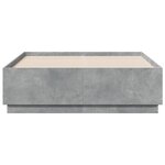 vidaXL Cadre de lit gris béton 135x190 cm bois d'ingénierie