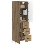 vidaXL Ensemble de Meubles 2 Pièces Chêne artisanal 66 x 34 5 x 89 5 cm
