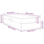 vidaXL Lit avec rangement et matelas avec matelas 2 Pièces Blanc Cuir