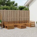 vidaXL Ensemble de canapés d'extérieur 8 pc Naturel