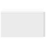 vidaXL Cabinet de chevet mural Blanc brillant 33 x 34 5 x 20 cm