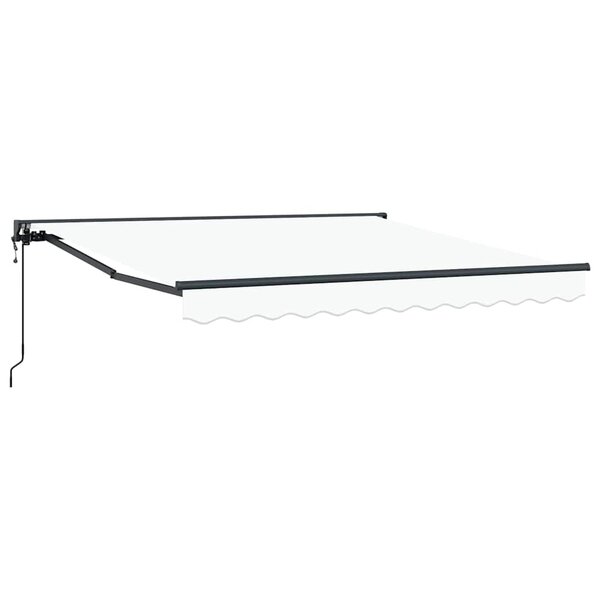 vidaXL Auvent Rétractable Blanc 300x250 cm tissu