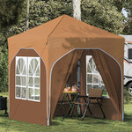 vidaXL Tente de fête pop-up 192 x 192 x 245 cm Beige