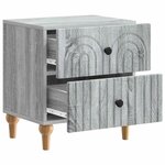 vidaXL Cabinet de chevet avec tiroir Sonoma gris 43 x 34 5 x 48 cm