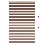 vidaXL Store zèbre marron 145x230cm largeur du tissu 140 9cm polyester