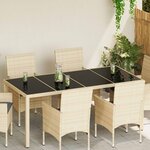 vidaXL Plateau de table 4 Pièces Noir verre trempé