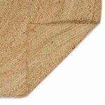 vidaXL Tapis de surface Carré Marron 120 x 120 cm Jute