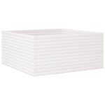 vidaXL Jardinière blanc 100x100x46 cm bois de pin massif